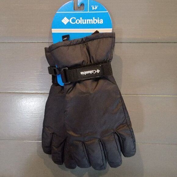 Columbia Boys Youth Black Core Waterproof Gloves Size Small - Picture 2 of 6